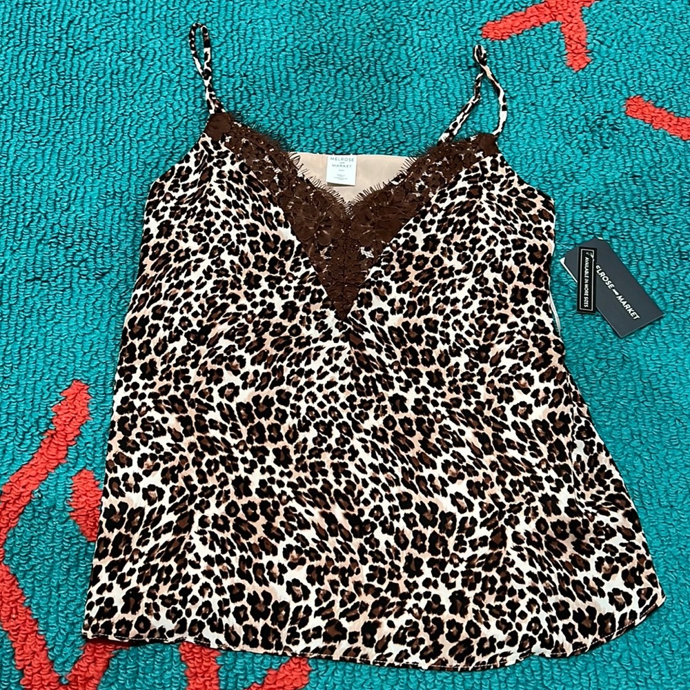 New with tag Melrose and market leopard tank top